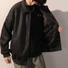 Men's Autumn Winter Suede Bomber Coat Autumn Top Jacket