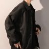 Men's Autumn Winter Suede Bomber Coat Autumn Top Jacket
