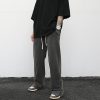 Slit loose terry sweatpants